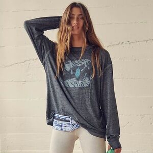 FP Movement Keep Rolling Long Sleeve Graphic Tee-Rare! 🔥